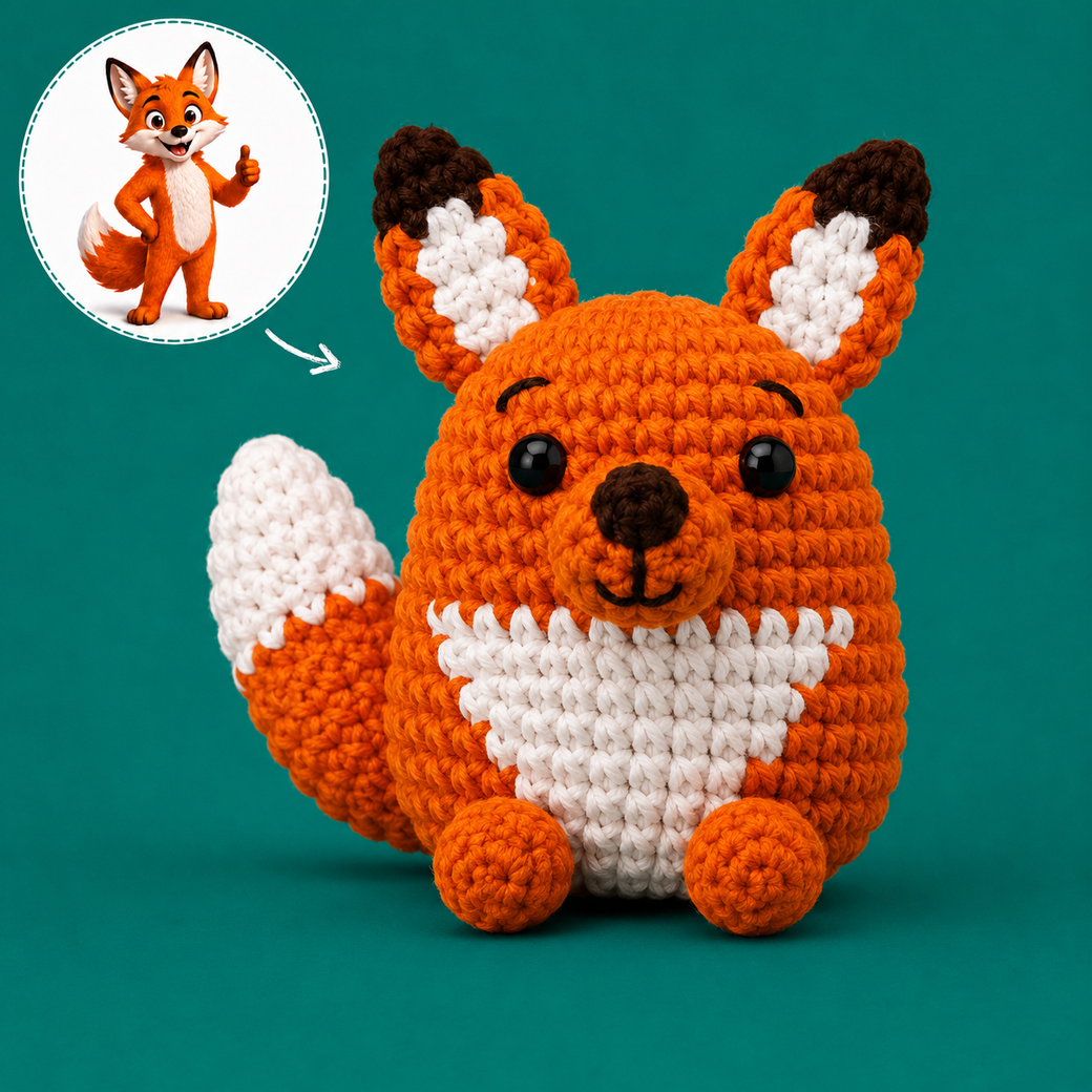 Custom crocheted team mascots