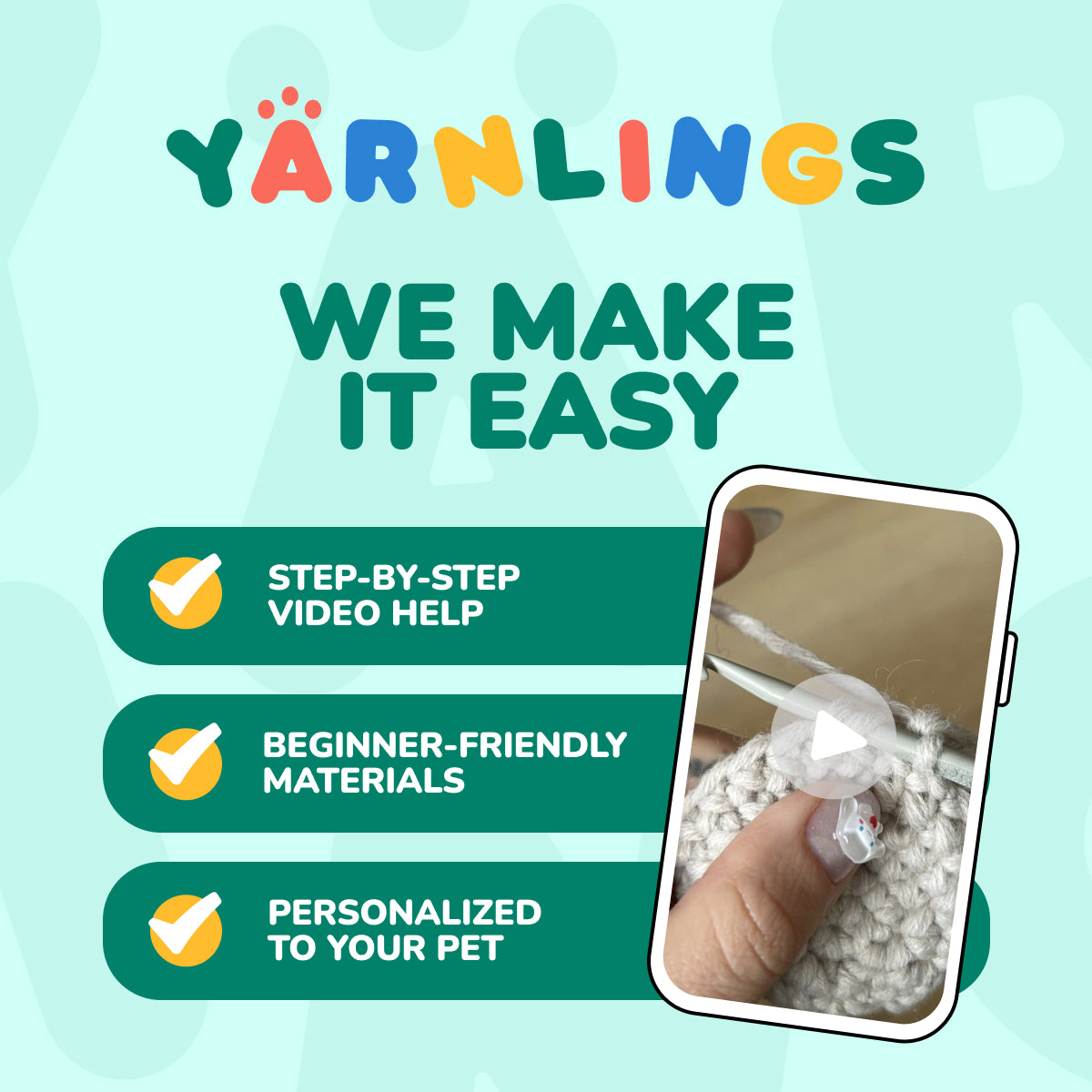 Personalized Cat Crochet Kit