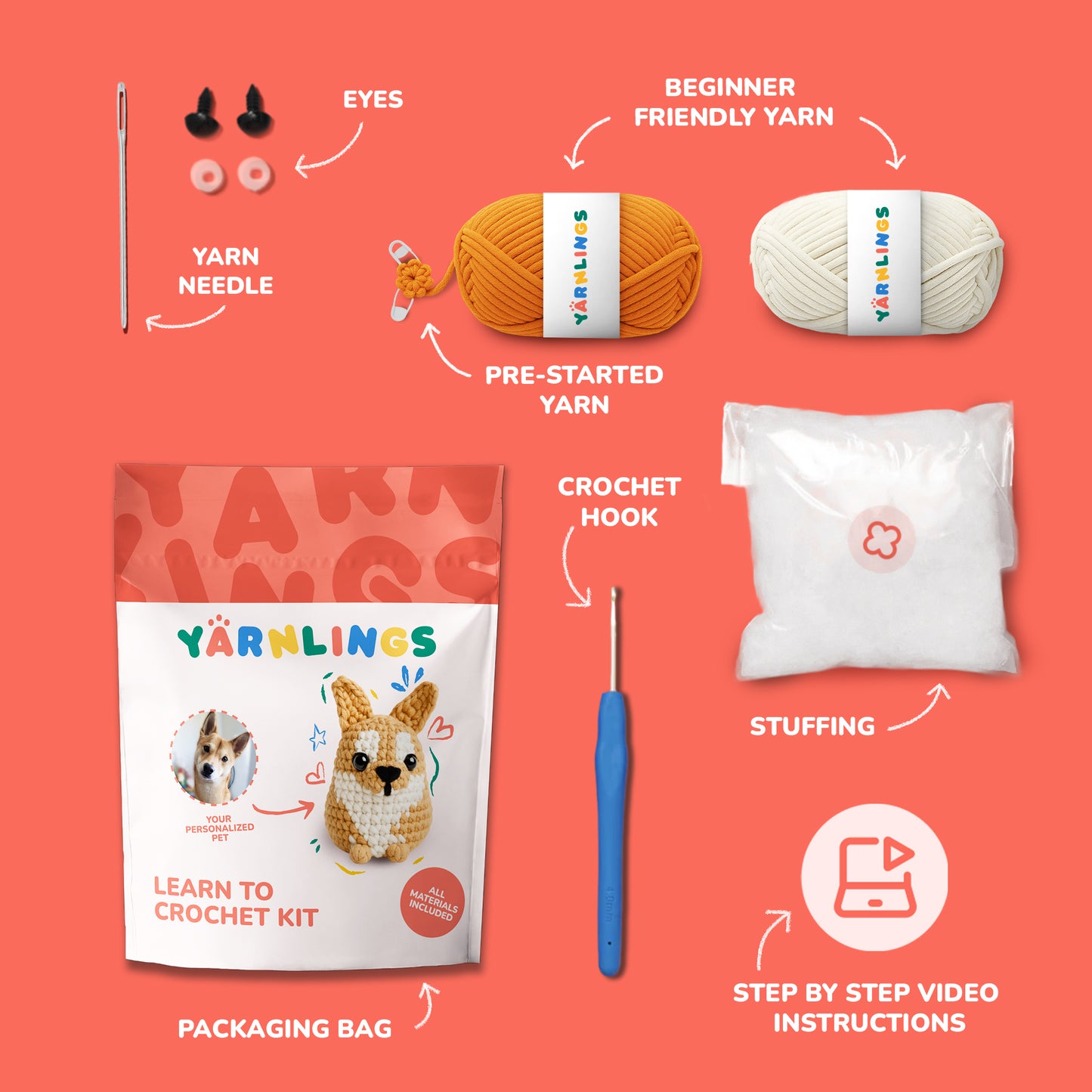 Personalized Dog Crochet Kit